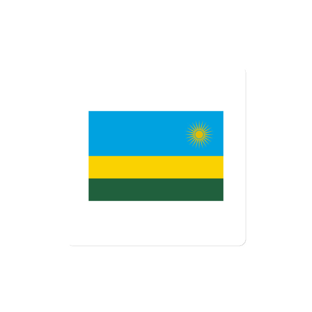 National Flag Magnets - Collection 2 Rwanda magnet-4x4