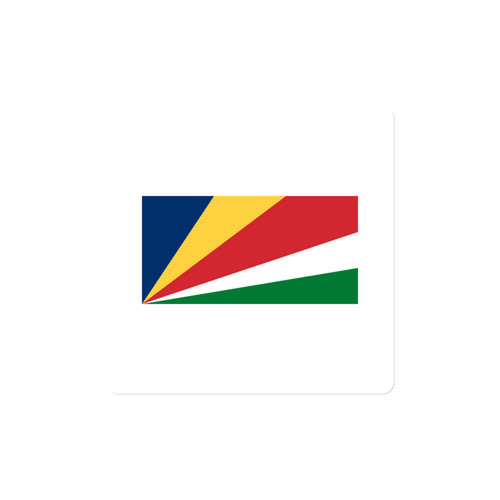 National Flag Magnets - Collection 2 Seychelles / 4x4 / White