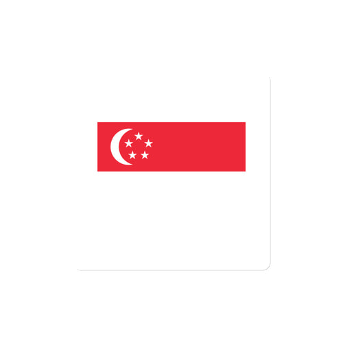 National Flag Magnets - Collection 2 Singapore / 4x4 / White