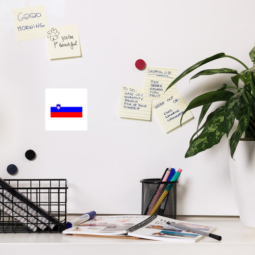 National Flag Magnets - Collection 2 Slovenia / 4x4 / White