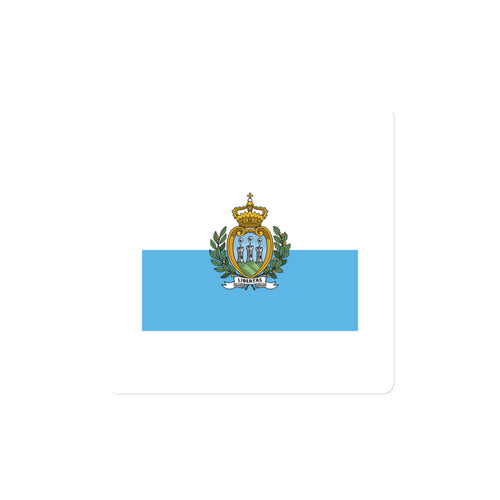 National Flag Magnets - Collection 2 San Marino / 4x4 / White