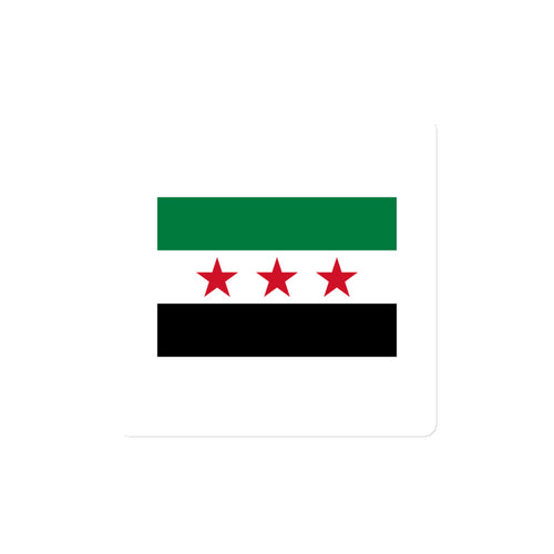 National Flag Magnets - Collection 2 Syria / 4x4 / White