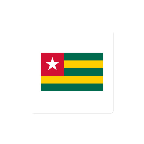 National Flag Magnets - Collection 2 Togo / 4x4 / White