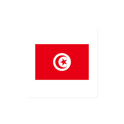 National Flag Magnets - Collection 2 Tunisia / 4x4 / White
