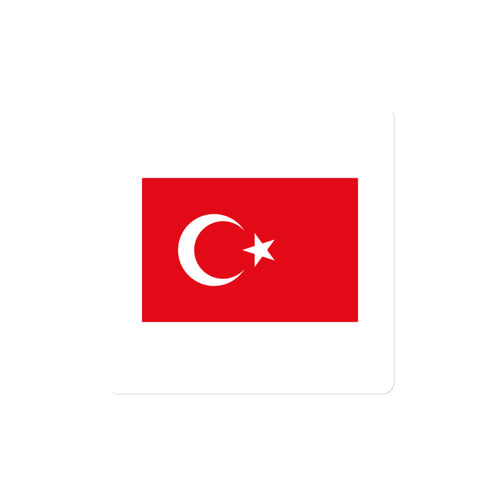 National Flag Magnets - Collection 2 Turkey / 4x4 / White