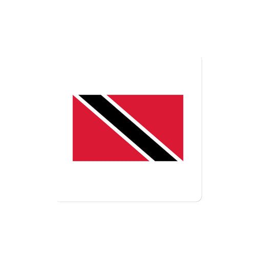 National Flag Magnets - Collection 2 Trinidad & Tobago / 4x4 / White