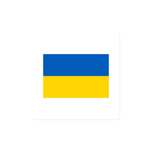 National Flag Magnets - Collection 2 Ukraine / 4x4 / White