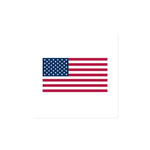 National Flag Magnets - Collection 2 United States / 4x4 / White