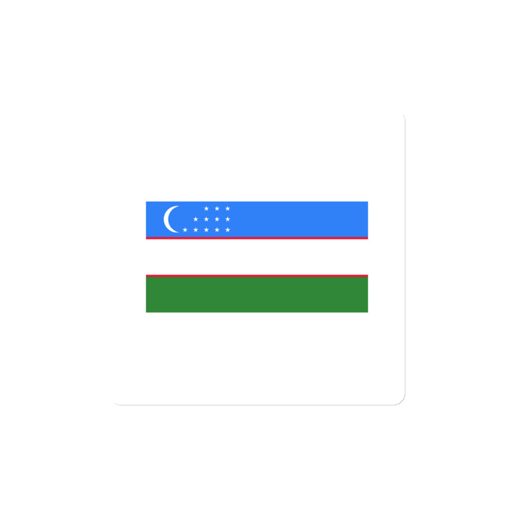 National Flag Magnets - Collection 2 Uzbekistan magnet-4x4