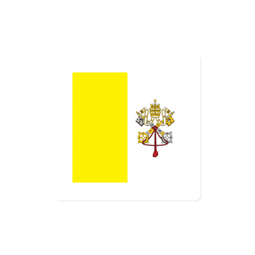 National Flag Magnets - Collection 2 Vatican City / 4x4 / White