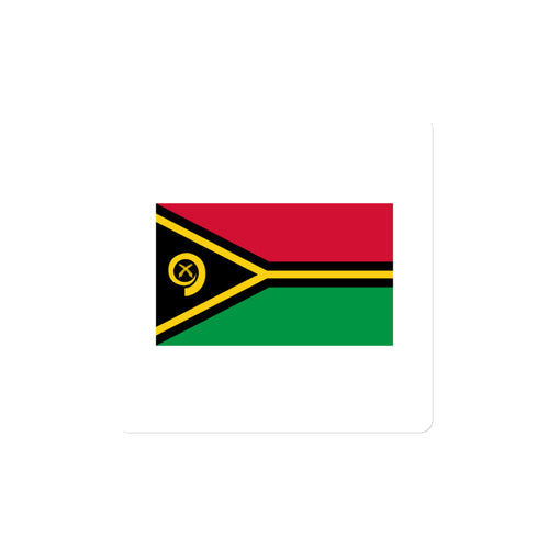 National Flag Magnets - Collection 2 Vanuatu / 4x4 / White
