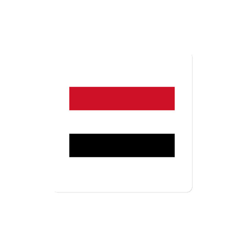 National Flag Magnets - Collection 2 Yemen / 4x4 / White