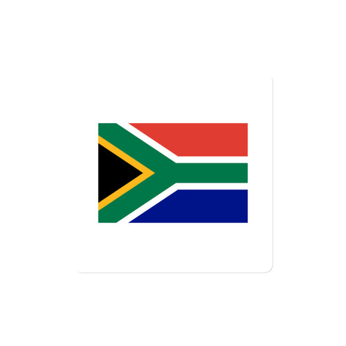 National Flag Magnets - Collection 2 South Africa / 4x4 / White