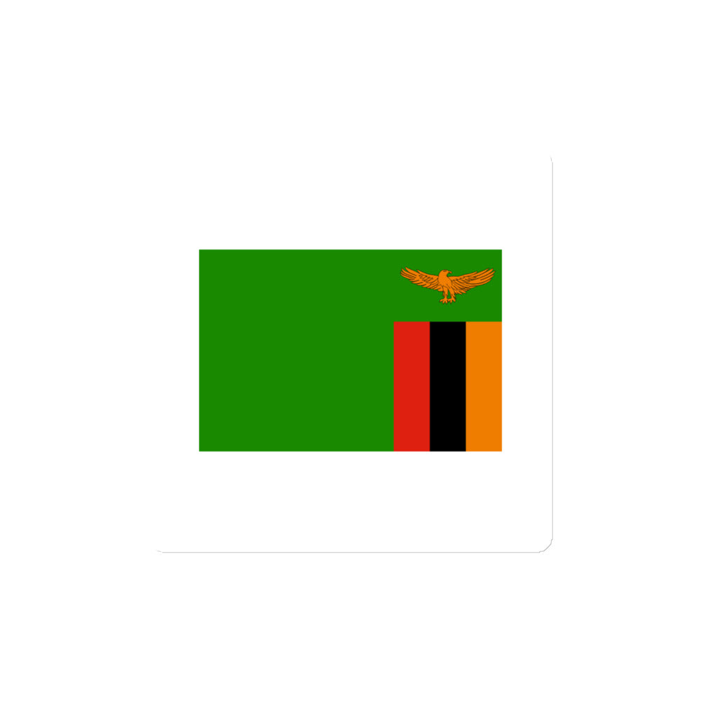 National Flag Magnets - Collection 2 Zambia magnet-4x4