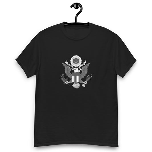 Grey Crest T-shirt | Sleek United States Emblem Tee