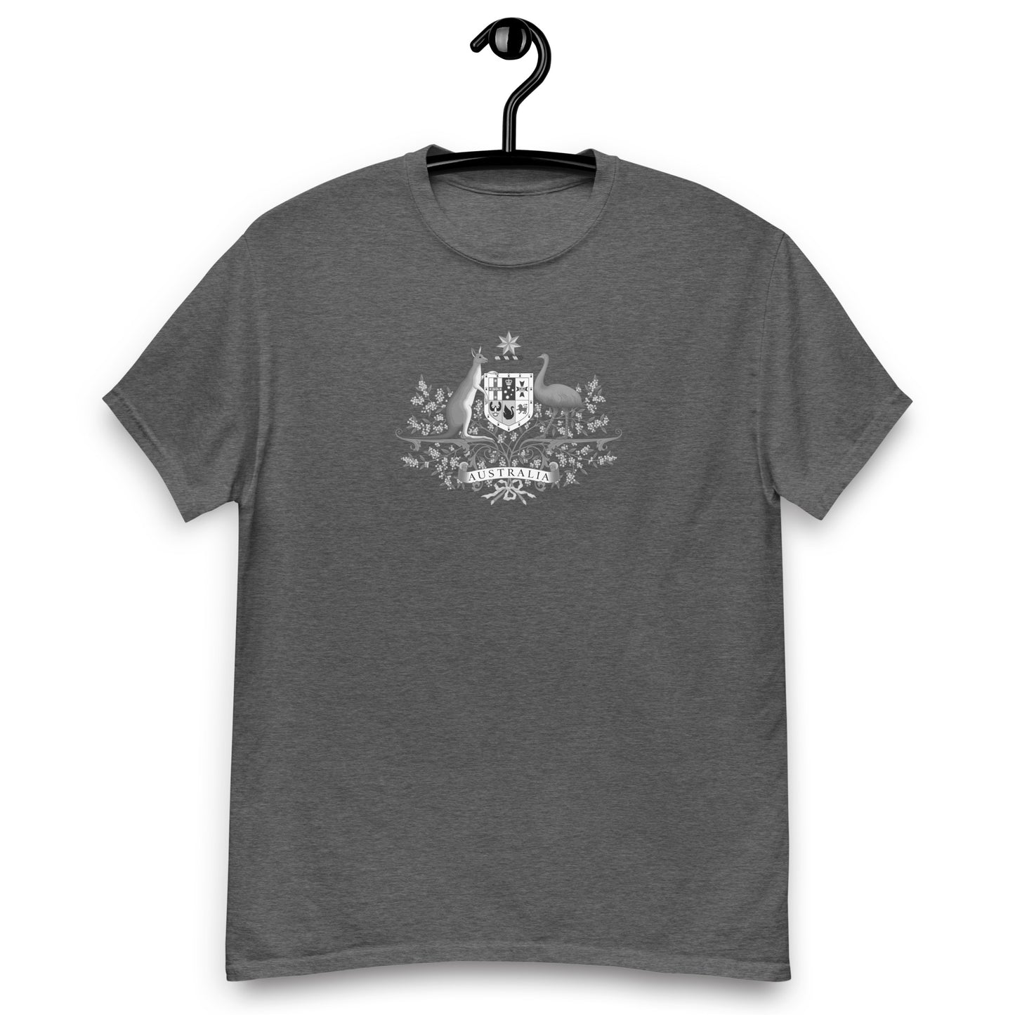 Grey Crest T-shirt | Sleek Australian Emblem Tee