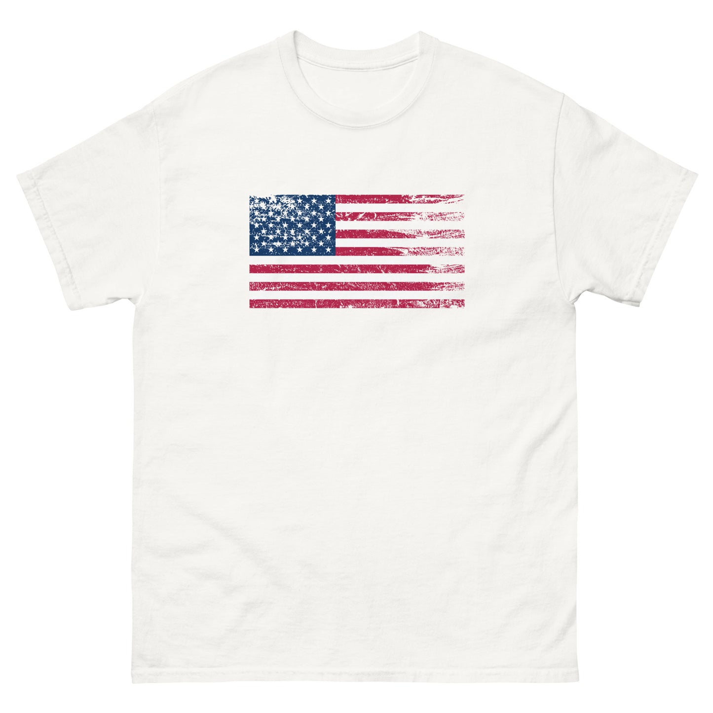 Grunge Flag T-shirt | Vintage-Inspired American Flag Tee