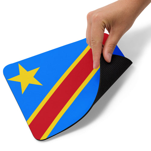 National Flag Mouse Pads - Collection 1 Democratic Republic of the Congo / 8.7x7.1 / White