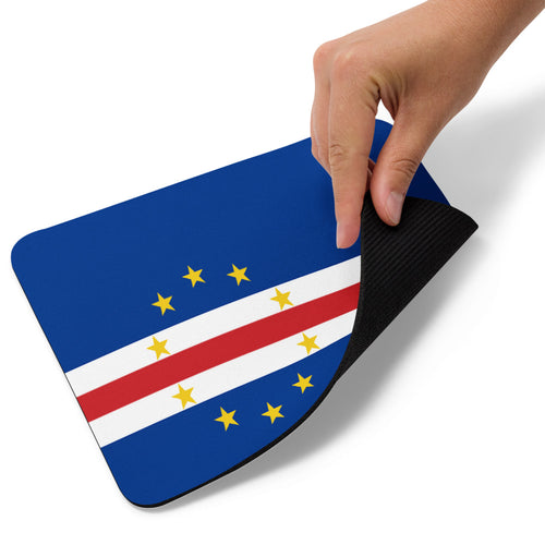 National Flag Mouse Pads - Collection 1 Cape Verde / 8.7x7.1 / White