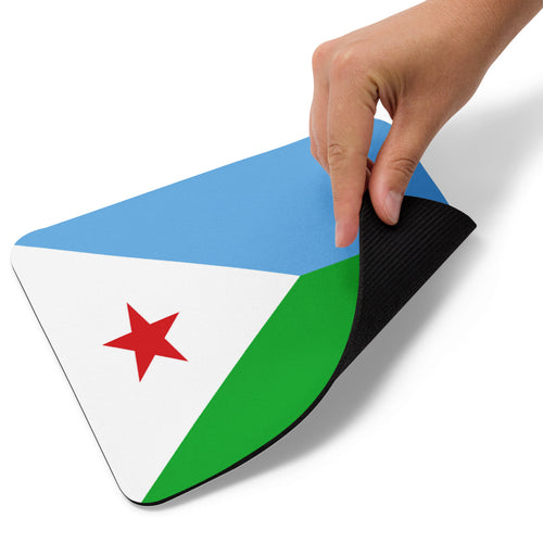 National Flag Mouse Pads - Collection 1 Djibouti / 8.7x7.1 / White