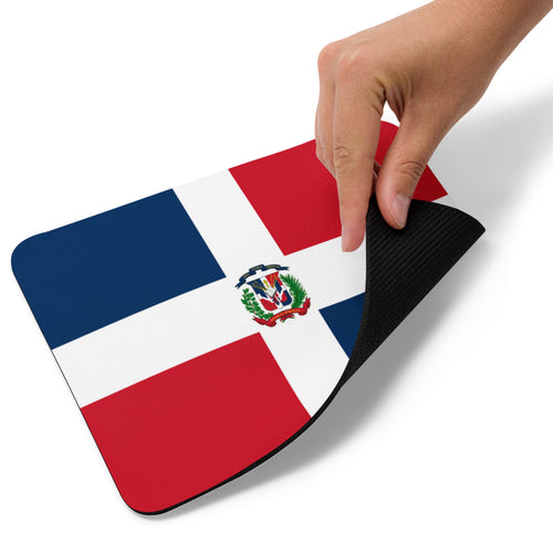 National Flag Mouse Pads - Collection 1 Dominican Republic / 8.7x7.1 / White