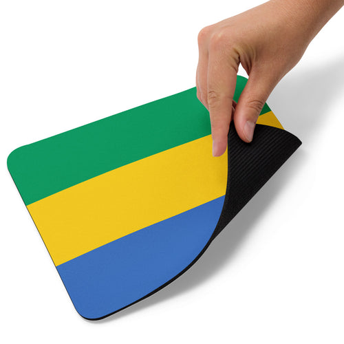 National Flag Mouse Pads - Collection 1 Gabon / 8.7x7.1 / White