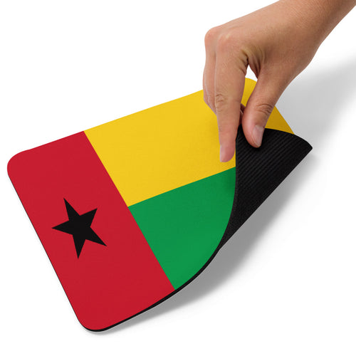 National Flag Mouse Pads - Collection 1 Guinea-Bissau / 8.7x7.1 / White