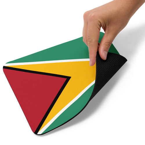National Flag Mouse Pads - Collection 1 Guyana / 8.7x7.1 / White