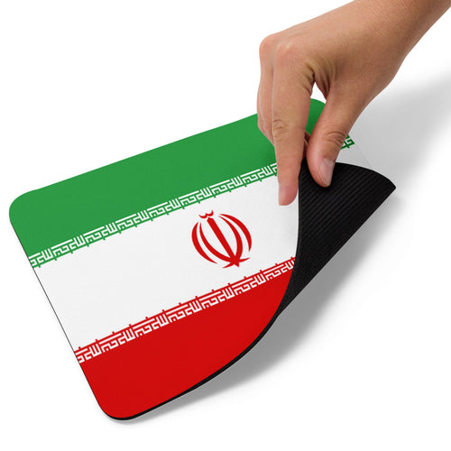 National Flag Mouse Pads - Collection 1 Iran / 8.7x7.1 / White