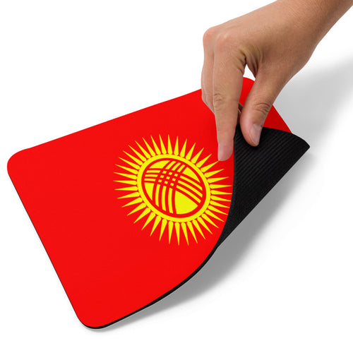 National Flag Mouse Pads - Collection 1 Kyrgyzstan / 8.7x7.1 / White