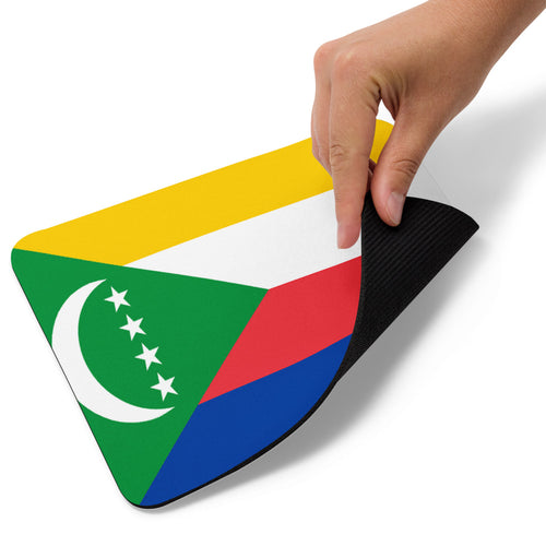 National Flag Mouse Pads - Collection 1 Comoros / 8.7x7.1 / White