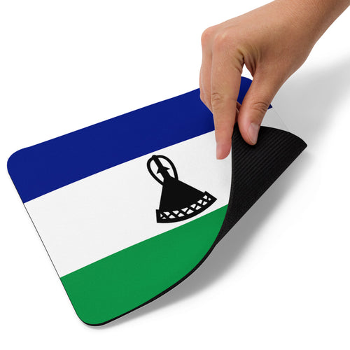National Flag Mouse Pads - Collection 2 Lesotho / 8.7x7.1 / White