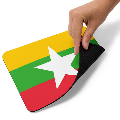 National Flag Mouse Pads - Collection 2 Myanmar / 8.7x7.1 / White
