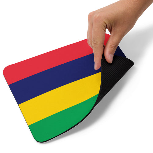 National Flag Mouse Pads - Collection 2 Mauritius / 8.7x7.1 / White