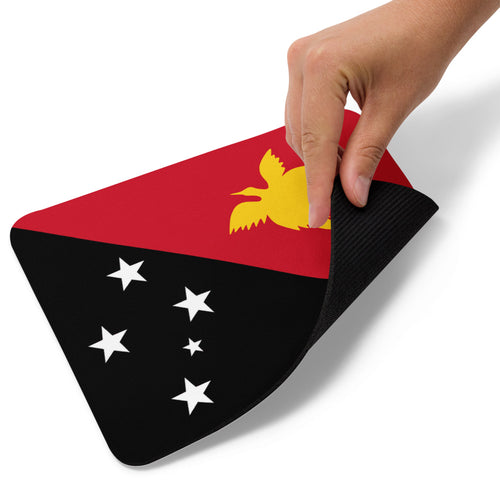 National Flag Mouse Pads - Collection 2 Papua New Guinea / 8.7x7.1 / White