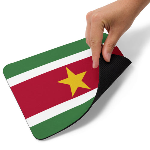 National Flag Mouse Pads - Collection 2 Suriname / 8.7x7.1 / White