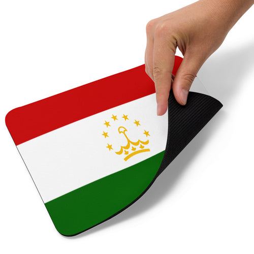 National Flag Mouse Pads - Collection 2 Tajikistan / 8.7x7.1 / White
