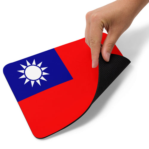 National Flag Mouse Pads - Collection 2 Taiwan / 8.7x7.1 / White