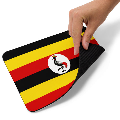 National Flag Mouse Pads - Collection 2 Uganda / 8.7x7.1 / White