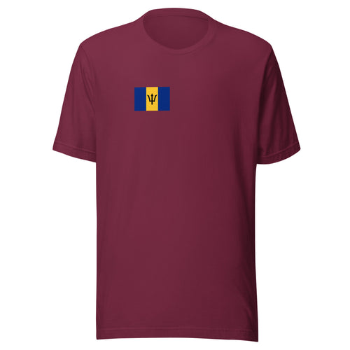 National Flag Shirts - Collection 3 Barbados / S / Maroon
