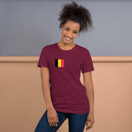 National Flag Shirts - Collection 3 Belgium / S / Maroon