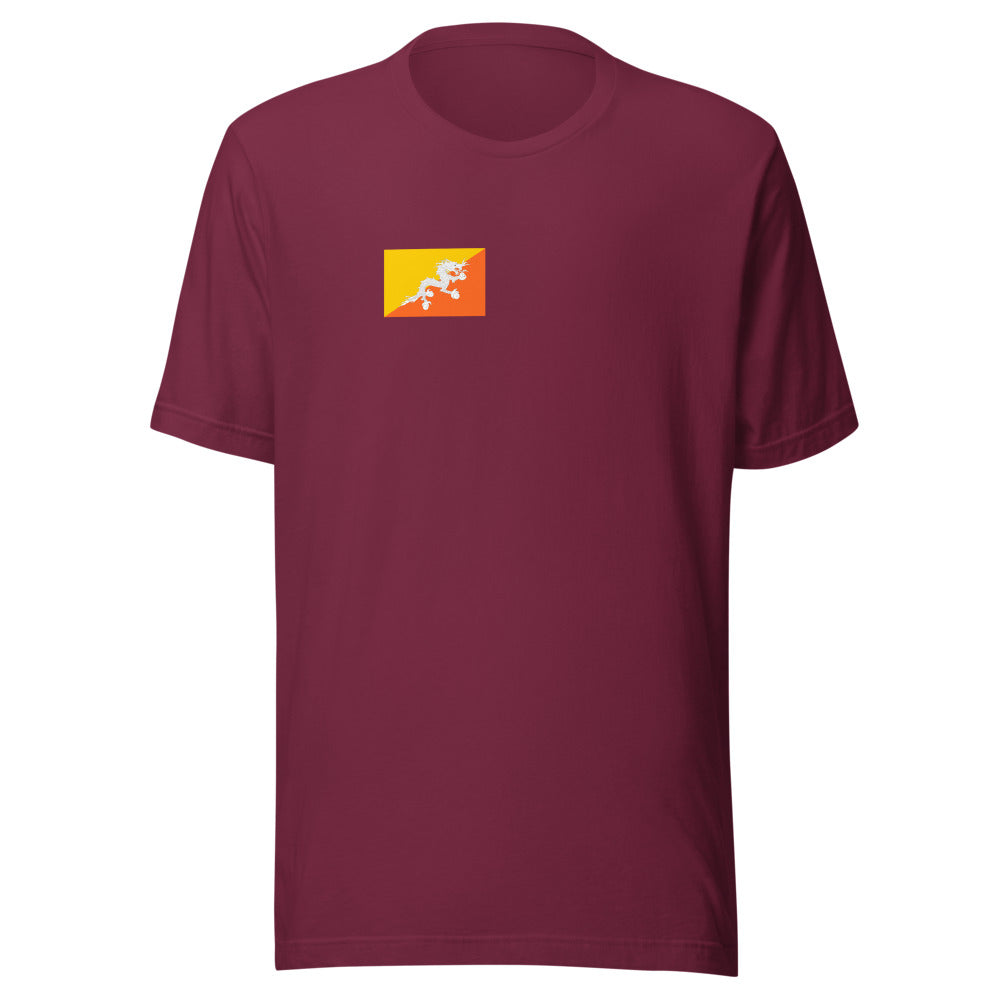 National Flag Shirts - Collection 5 Bhutan mshirt-s