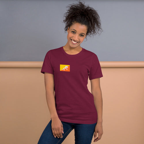 National Flag Shirts - Collection 5 Bhutan / S / Maroon