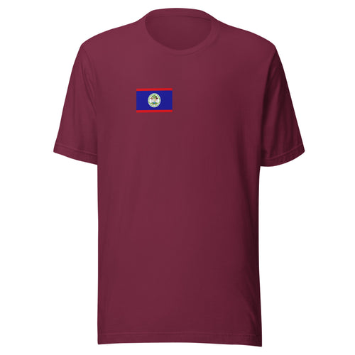 National Flag Shirts - Collection 6 Belize / S / Maroon