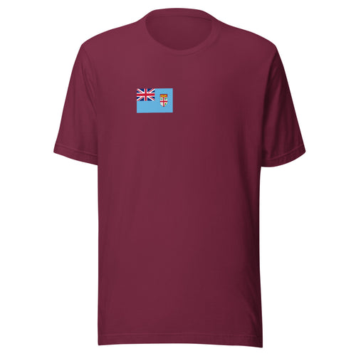 National Flag Shirts - Collection 11 Fiji / S / Maroon