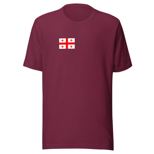 National Flag Shirts - Collection 13 Georgia / S / Maroon