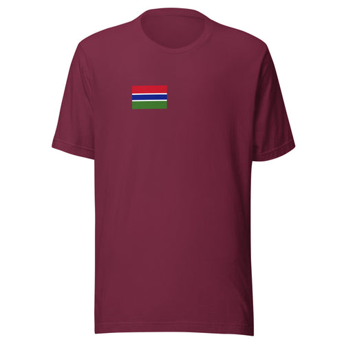 National Flag Shirts - Collection 13 Gambia / S / Maroon