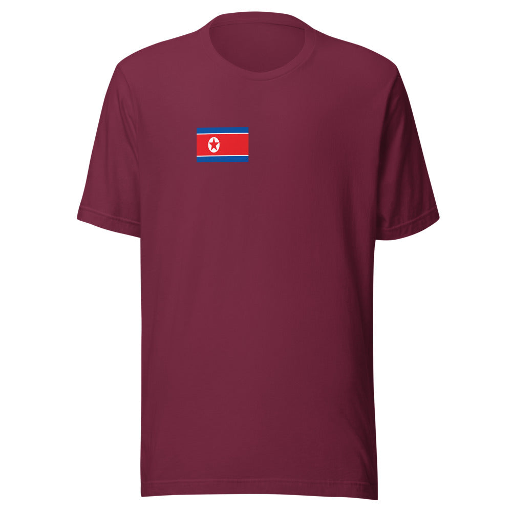 National Flag Shirts - Collection 19 North Korea mshirt-s