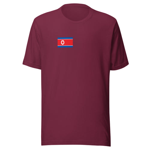 National Flag Shirts - Collection 19 North Korea / S / Maroon