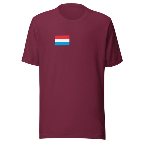 National Flag Shirts - Collection 21 Luxembourg / S / Maroon